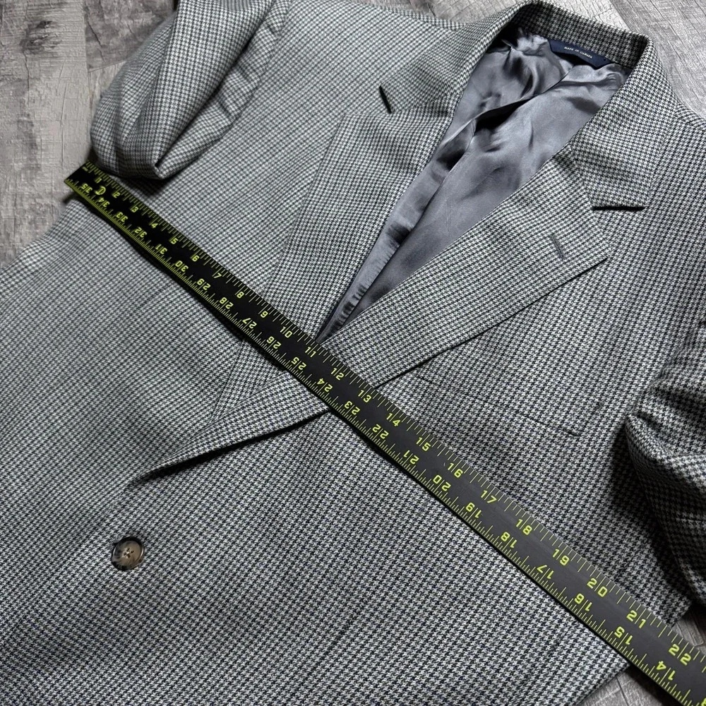 Brooks Brothers 43L Green Gingham Check Fitzgerald Blazer Sport Coat Suit Jacket